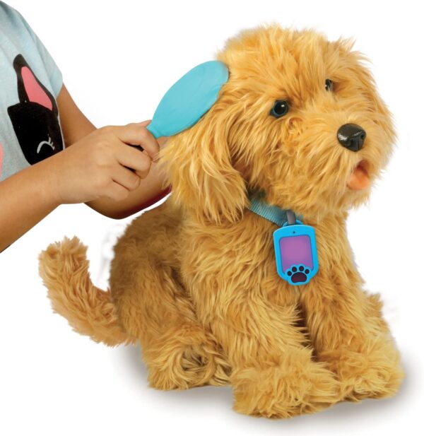 My Fuzzy Friends Moji Interactive Labradoodle - Plush Interactive Dog Toy for Boys and Girls, Loveable and Lifelike Companion Pet - Image 3