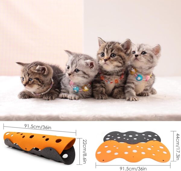 Ruiqas Cat Tunnels DIY Toy Durable Pet Play Tunnel Detachable Washable Felt Cat Litter Pet Toys Supplies - Image 2