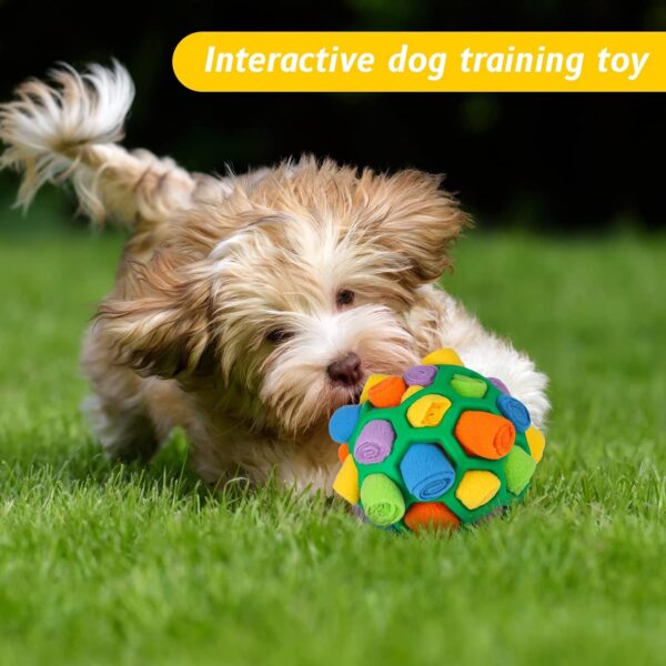 FANTESI Snuffle Ball for Dogs Toys, Interactive Dog Puzzle Toys Educational Foraging Toy Slow Feeder,Bite Resistant Pet Snuffle Ball Toy Dog Toys for Puppy Small Medium Size Dogs - Image 5