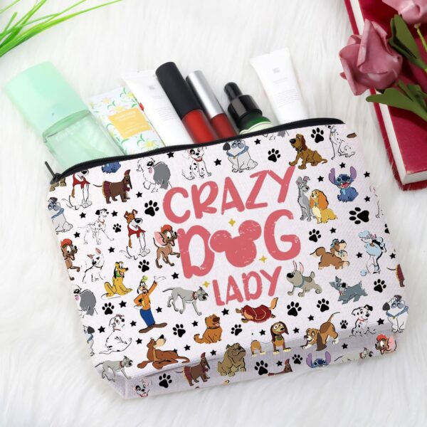 Dog Lover Gift Animal Kingdom Dogs Group Collage Gift Crazy Dog Lady Dogs Print Travel Bag Pet Puppy Owner Gift, Dog Lady Bag, Canvas Cosmetic Bag With Zipper - Image 5