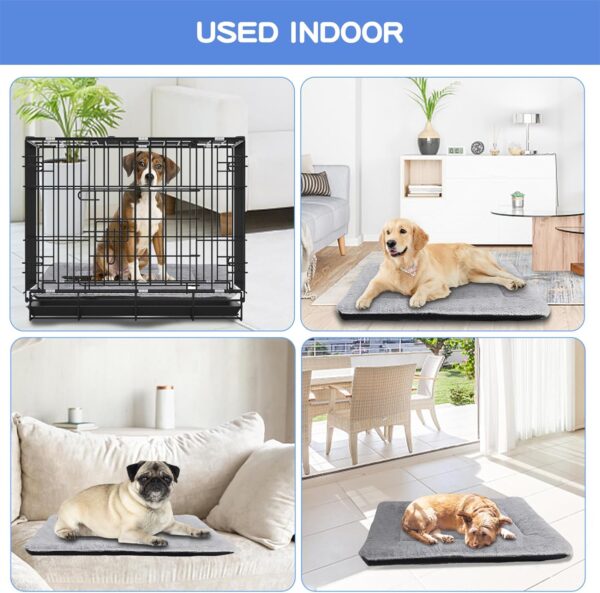 Baodan Dog Bed Mat 75x55 cm, Soft & Warm Pet Pad with Non-slip Bottom - Washable Dog Bed Mattress for Crate and Pet Bed - Image 5