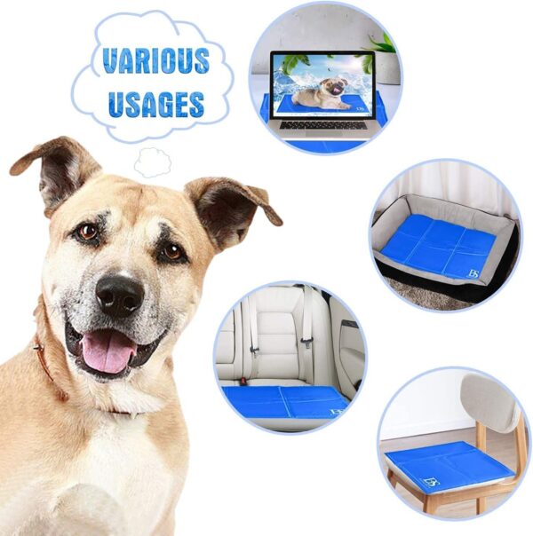 Bosceos Large Dog Cooling Mat, Scratch-proof Waterproof Activated Gel Cooling Pad for Dogs, Non-Toxic, Great Dog Accessories to Help Your Pet Stay Cool This Summer, Ideal for Home Travel, 90x50cm - Image 5