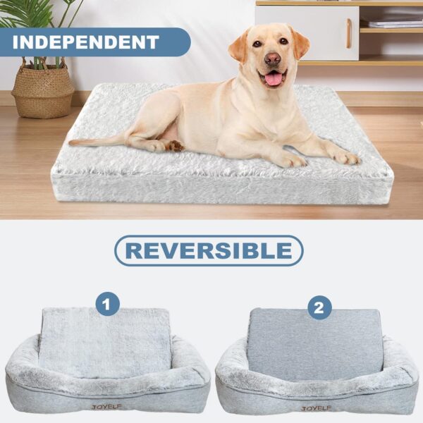 JOYELF Memory Foam Dog Bed Small Orthopedic Pet Bed with Washable Cover, Independent Mat Design with Free Waterproof Liner Included - Image 5