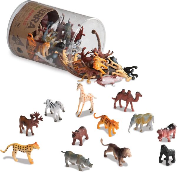 TERRA BY BATTAT AN2802Z Country World Figurines – Assorted Miniature Farm Animal Toy Figures for Kids 3 Wild Animals – Assorted Miniature Wild Animal Toys For Kids 3+,2" - Image 5