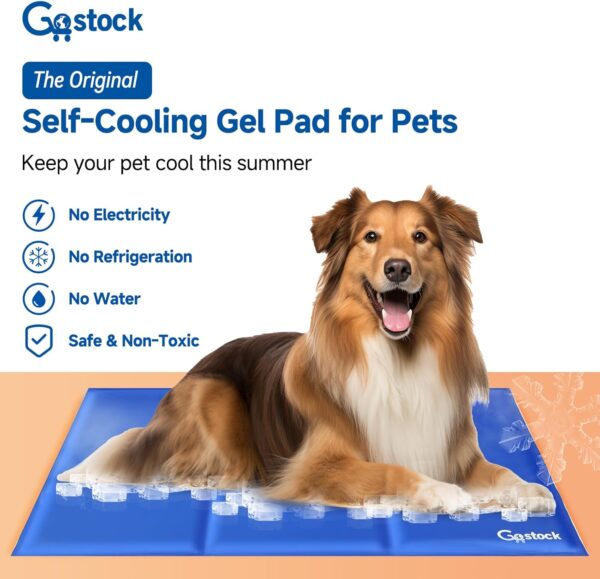 2024 Newest Dog Cooling Mat, Pet Cooling Mat for Dogs Non-Toxic Gel Self Cooling Pad for Cats, Pet Cool Mat Dog Cool Pad for Crates, Kennels and Beds Perfect for Hot Summer Days, XL (60 * 90CM) - Image 2