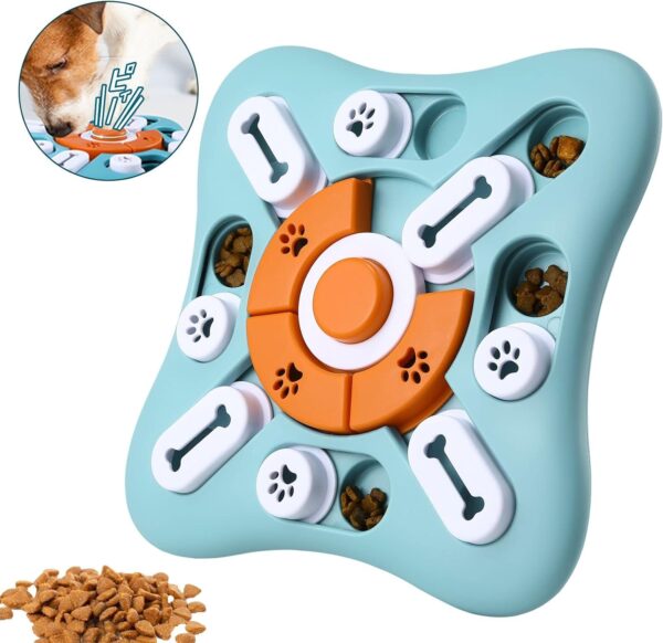 Macco Dog Puzzle Slow Feeder Toys,Dog Treat Dispenser with Squeaky,Dog Toy Intelligence for Medium Pets,Cats,Puppies,Dog Enrichment Toy Non-Slip - Image 7