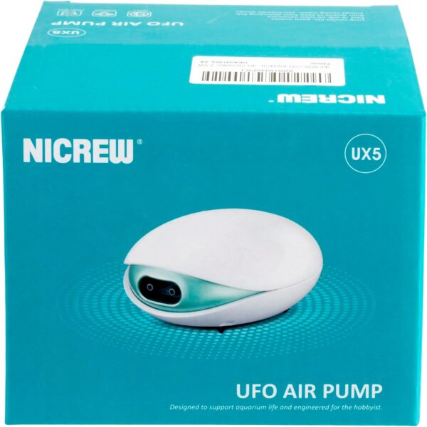 NICREW UFO Aquarium Air Pump, Ultra Silent Air Aerator Pump for Fish Tank, Oxygen Pump with Accessories Included - Image 11