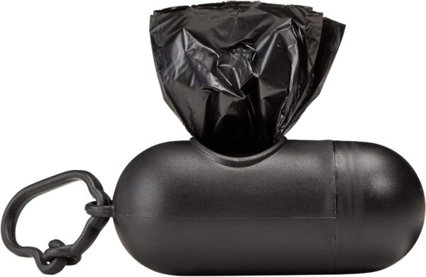 Amazon Basics Dog Poop Bags With Dispenser and Leash Clip, Unscented, 300 Count (15 Packs of 20), Black, 13 Inch x 9 Inch - Image 6