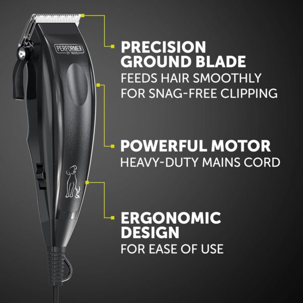 Wahl Performer Pet Clipper, Corded Dog Clippers, Full Coat Grooming Kit, High Carbon Steel Blades, Grooming Pets at Home, Powerful and Quiet, 4 Attachment Combs (3,6,9,13 mm) - Image 2