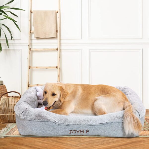 JOYELF Memory Foam Dog Bed Small Orthopedic Pet Bed with Washable Cover, Independent Mat Design with Free Waterproof Liner Included - Image 9