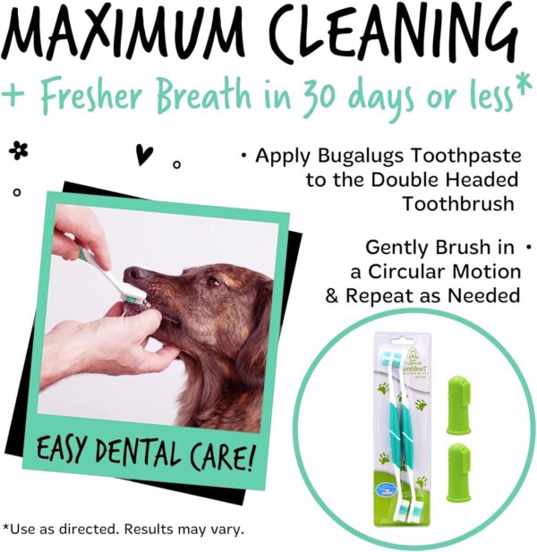 MUNSKT Dog Toothbrush Dual Ended, Pets Teeth Cleaning Toothbrush 360º Dog Cat Finger Toothbrush Pets Dental Cleaning Products for Easy Dogs Cats Dental Care - Image 7