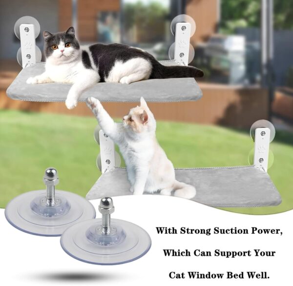 4 PCS Cat Perch Window Suction Cups Sturdy Cat Window Perch Suction Cups Replacement Screw Mount for Cat Window Seat Cat Hammock Hanging Pet Supplies(85MM)… - Image 5