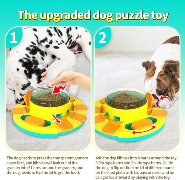 CAROZEN Interactive Dog Toys, Puzzle Toys for Dogs Training Funny Feeding, Treat Dispenser Large Dogs, Small and Medium Improve Your Dog's Intelligence - Image 6