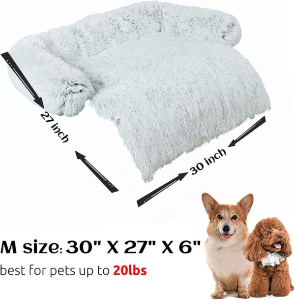 ANWA Dog Sofa Bed Mat Cover Soft Plush, Couch Cover for Dogs Dog Mat for Furniture Protector Pet Sofa Mat for Dogs, Dog Furniture Bed Sofa Cushion Washable Dogs Bed Mats 30'' x 30'' x 6'' - Image 5