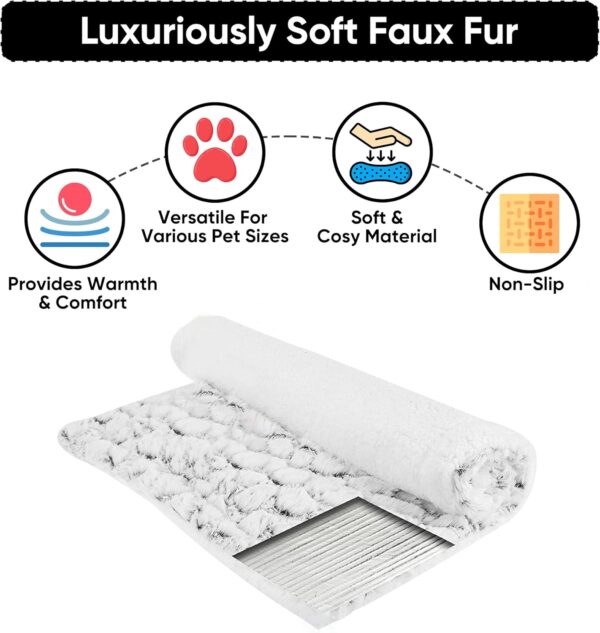 Albert Austin Self Heating Pet Bed Anti Slip Warm Comfortable Pet Pad for Cats and Dogs Cat Heat Pad Machine Washable Dog Crate Mattress Puppy Soft Mat for Other Small House Pets (70cm X 47cm) Grey - Image 9