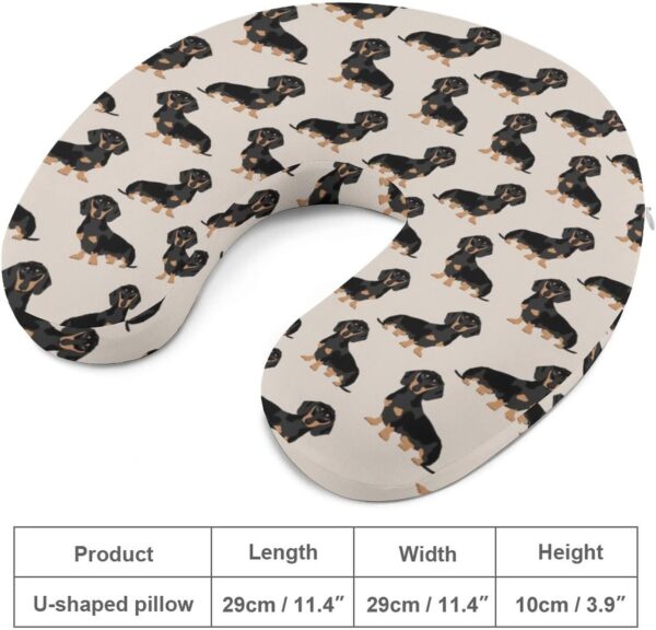 Weiner Dog Pet Dogs Neck Pillow for Travel Memory Foam U Shaped Support Cushion Plane Pillows Train Car Office - Image 2