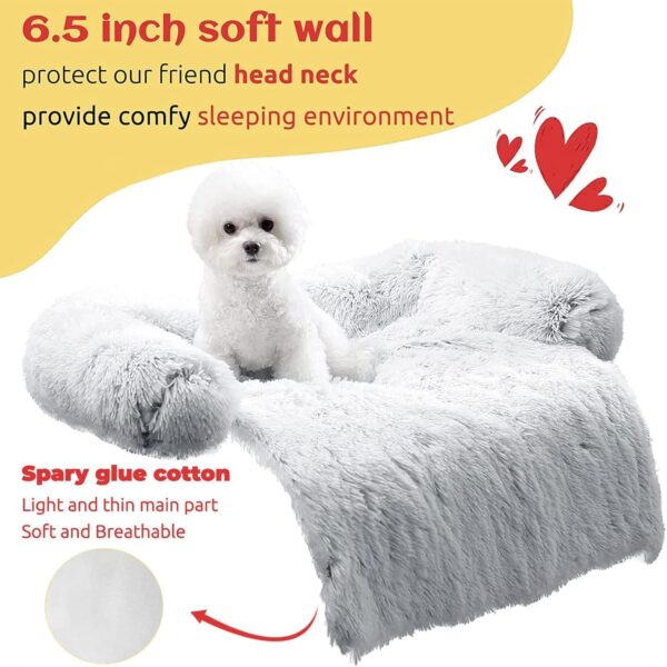 ANWA Dog Sofa Bed Mat Cover Soft Plush, Couch Cover for Dogs Dog Mat for Furniture Protector Pet Sofa Mat for Dogs, Dog Furniture Bed Sofa Cushion Washable Dogs Bed Mats 30'' x 30'' x 6'' - Image 2