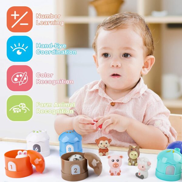 Dreamon Farm Animals Learning Toys for 2 3 4 Years Old Montessori Educational Toys for Toddlers - Early Development Activity Sorting Toys for Preschool Kids Boys Girls - Image 4