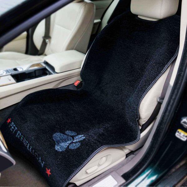 Pet Rebellion Dog Car Seat Cover Set | Universal, Absorbent, Non-Slip, Scratch Proof, Washable Slim Seat Carpet Set, Travel Car Seat Protector for Backseat - Image 7