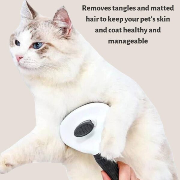 Muxtraders Cat Brush Dog Brush for Shedding-Cat Grooming Brush, Cat Comb for Kitten Puppy Massage Removes Mats, Tangles and Loose Fur, Cat Brushes for Indoor Cats Brush for Long or Short Haired Cats. - Image 6