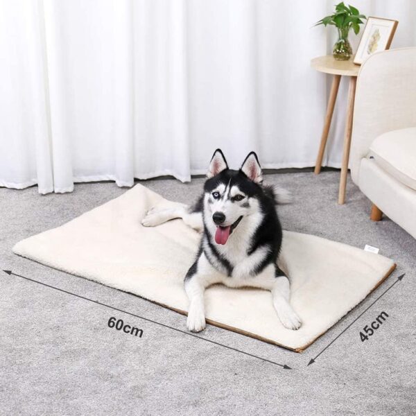 Self-Heating Thermal Pet Pad, Cat Blankets for Indoor Outdoor, Pet Pads with Removable and Washable Cover, Self-Warming Winter Pet Bed Mat Blanket for Cat Rabbits Puppies Kittens 60x 45 cm - Image 3