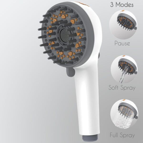 Pet Dog Grooming Shower Head with Massage Functionality and Water-Saving Pause Feature - Image 2