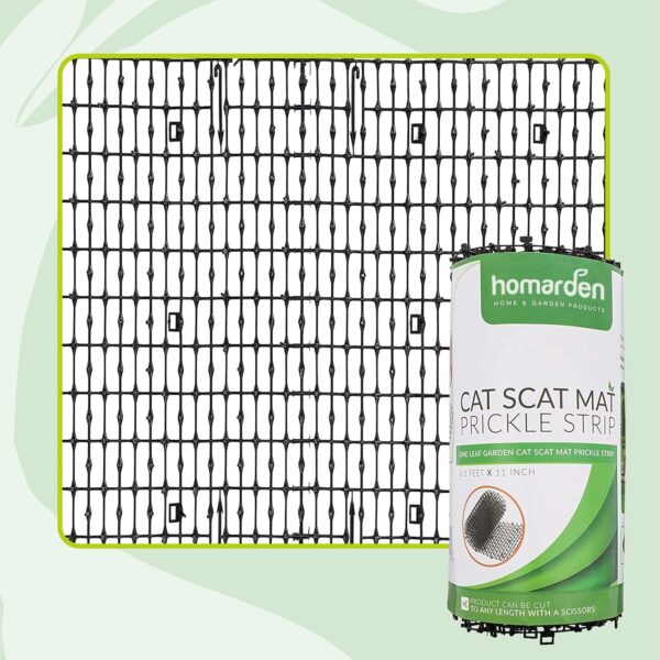 Homarden Cat Deterrent for Garden - Cat Scat Mat with 12 Garden Staples - Humane Cat Scarer for Gardens and Plants - Keep Pets from Digging and Defecating - 4 m - Image 8