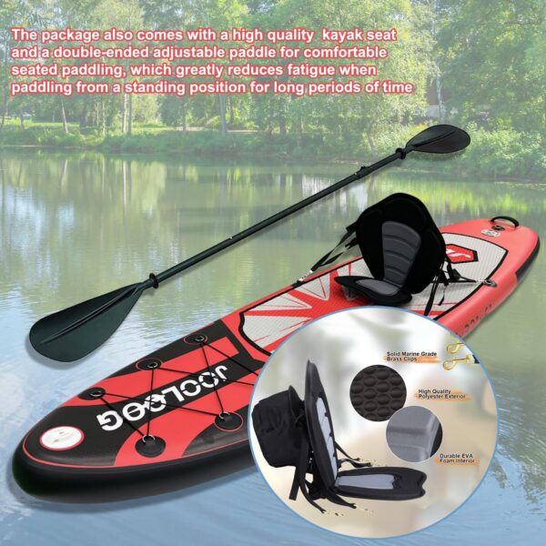 JOOLOOG Inflatable Stand Up Paddle Board 320CM 300CM Premium iSUP with Kayak Seat, and Complete Package - Image 3