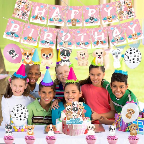 Pet Dog Birthday Decoration Dog Birthday Decorations Pet Dog Party Supplies Dog Balloon Decorations Pet Dog Birthday Balloons Dog Cake Decorations Pet Dog Birthday Banner Dog Spiral Ornaments - Image 4