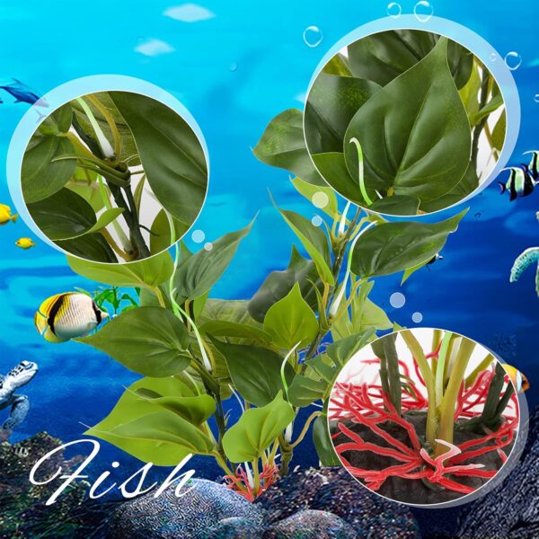 1 pc 33 cm Aquarium Decoration Ornaments (Water soluble leaf) Aquarium Accessories Fish Tank Decor for Water Animals Goldfish - Image 4