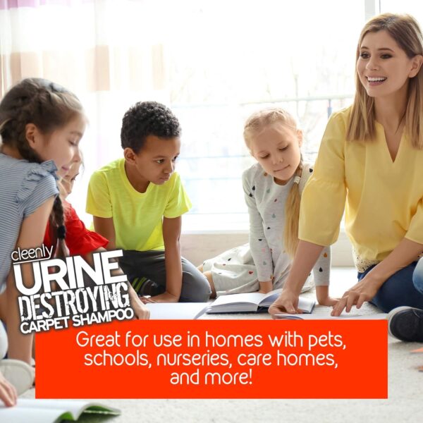 Cleenly Urine Destroying Enzyme Pet Carpet Shampoo Cleaning Detergent (5 Litres) - Digests Urine Salts - Gets Rid of Urine, Vomit, and Faeces Stains - Image 7