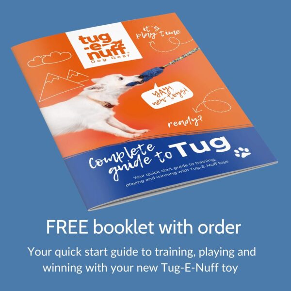 Tug-E-Nuff WondaBaa Bungee Tug Toy for Dogs for Interactive Training & Play | Soft and Responsibly-Sourced Sheepskin Bite Area | For Dogs of All Ages | Durable Design in 3 Colours | Size 23 x 3 inches - Image 3