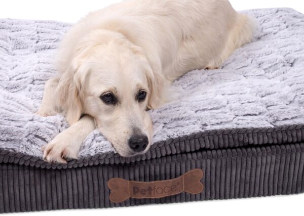 Petface Ultimate Luxury Memory Foam Bed,Grey,Medium - Image 2