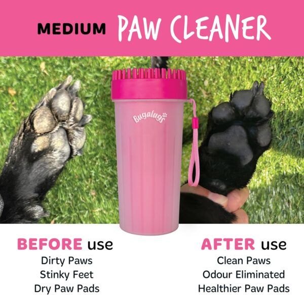 BUGALUGS Dog Paw Cleaner Paw Washers For Dogs. A Portable Dog Shower Paw Cleaner For Dogs & Cats. Dog Foot Washer is an Essential Dog Paw Washer Dog Walking Accessories (Large) - Image 4