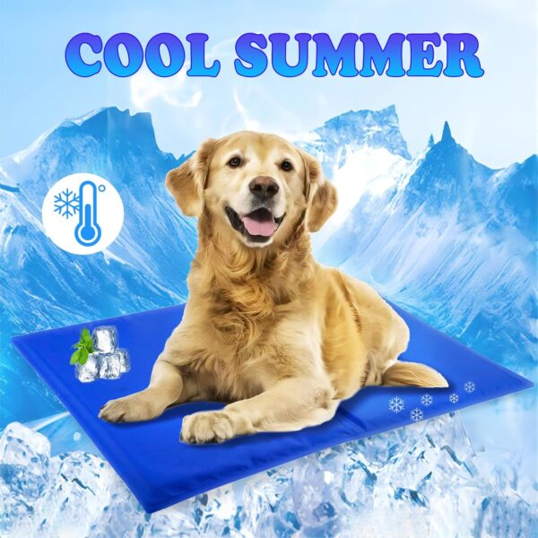 GIAPINST Dog Cooling Mat Medium 65x50cm, Non-Toxic Gel Self Cooling Pads, Scratch-Resistant Durable Cooling Bed for Dogs Cats, Keep Pets Cool in Hot Summer - Image 2