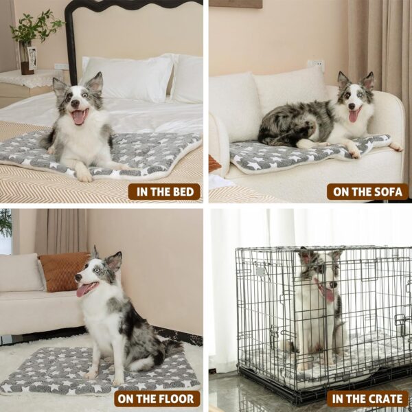 Kekuningan Cat Bed for Indoor Cats Kitten Bed Blanket Washable Pet Cushion for 18 inch Cage Flat Dog Crate Bed Puppy Cat Mat Mattress Pillow Reversible Extra Small 45x37cm - Image 5