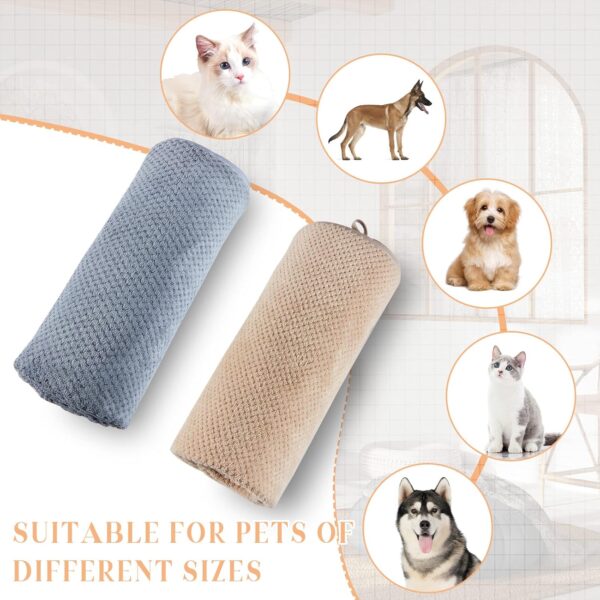 Hestya 2 Pcs Dog Towels Extra Large 140 x 70 cm Microfibre Dog Towels for Drying Dogs Absorbent Dog Towel Dog Drying Towels Big Pet Towels for Puppy Grooming Shower Bath Supplies - Image 4