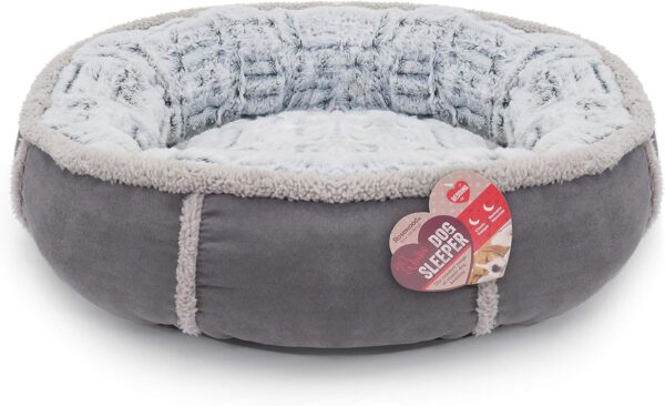 Rosewood 40 Winks Deep Plush Donut Dog Bed, 20” - Image 2