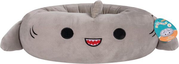 Squishmallows Official 24-Inch Gordon Shark Pet Bed - Medium Ultrasoft Official Plush Pet Bed - Image 2