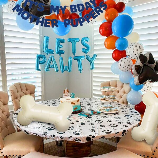 JeVenis Dog Birthday Party Balloon Garland Kit Puppy Party Decorations Lets Pawty Party Supplies Puppy Birthday Blue Dog Birthday Decorations - Image 5