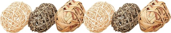 Rosewood Boredom Breaker Small Animal Naturals Toy Trio of Fun Balls, Natural, 3 Count (Pack of 2), Medium - Image 7