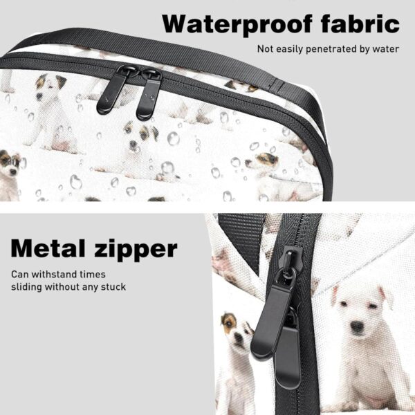 Cosmetic Bag for Women, Adorable Roomy Makeup Bags Travel Water Resistant Toiletry Bag Accessories Organizer, Dog Animal Pet - Image 4