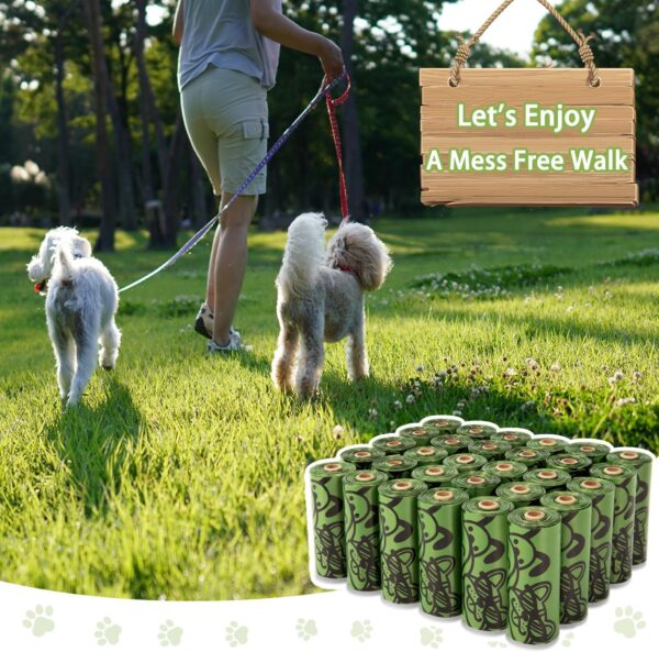 Dog Poo Bags - 450 Counts Biodegradable Thick Leak Proof Pet Poop Waste Bag Refill Rolls for 7 Month Supply, Lavender Scented - Image 7