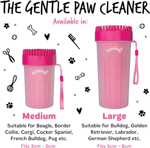 BUGALUGS Dog Paw Cleaner Paw Washers For Dogs. A Portable Dog Shower Paw Cleaner For Dogs & Cats. Dog Foot Washer is an Essential Dog Paw Washer Dog Walking Accessories (Large) - Image 7