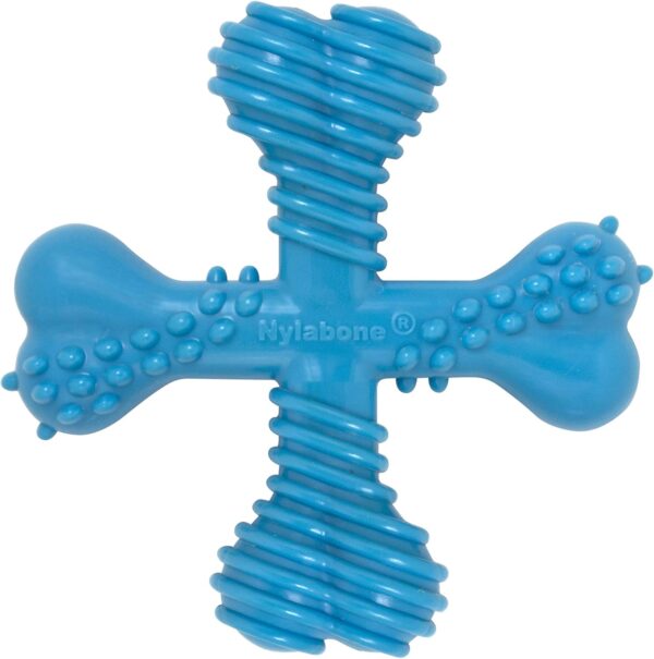 Nylabone Extreme Tough Dog Chew Toy X-Bone, Durable, Cleans Teeth, Beef Flavour, Large, for Dogs Up to 23 kg - Image 3