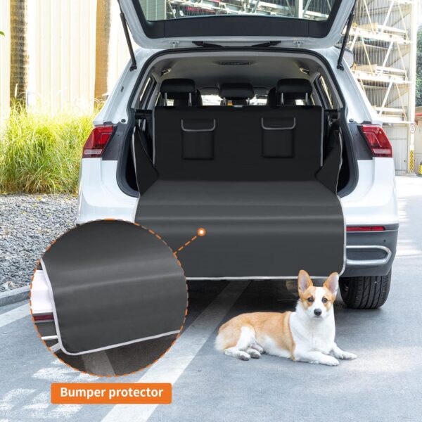 Toozey Car Boot Protector - Universal Nonslip Liner Protector with Side Protection and Bumper Protection, Waterproof & Antifouling, Robust Dog Car Boot Cover, Easy to Clean - Black - Image 7