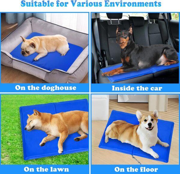 GIAPINST Dog Cooling Mat Medium 65x50cm, Non-Toxic Gel Self Cooling Pads, Scratch-Resistant Durable Cooling Bed for Dogs Cats, Keep Pets Cool in Hot Summer - Image 5