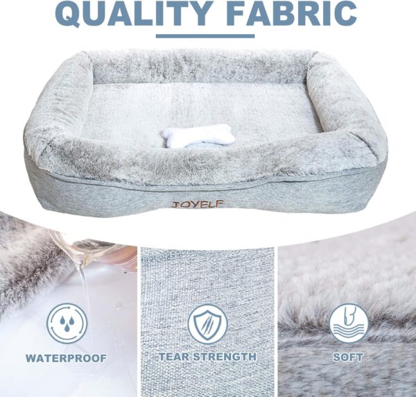 JOYELF Memory Foam Dog Bed Small Orthopedic Pet Bed with Washable Cover, Independent Mat Design with Free Waterproof Liner Included - Image 7