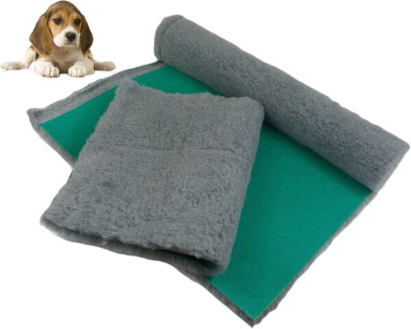 SOUL DESTINY Traditional Grey High-Grade Vet Bedding 30mm Cut in Squares & Rolls. THICK WHELPING FLEECE DOG PUPPY PRO BED - Image 4