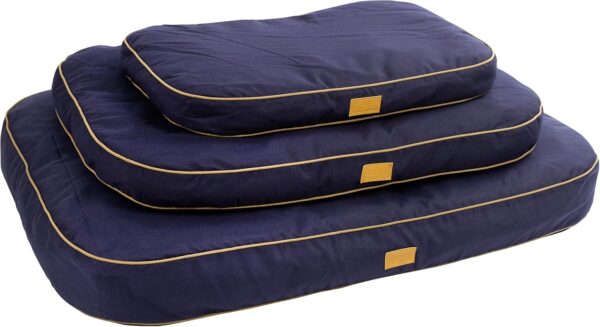 Pet Bed Cushion Jerome Navy/Cognac 60x40x6cm - Image 2